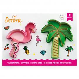 Flamingo og Palme Kakeformer