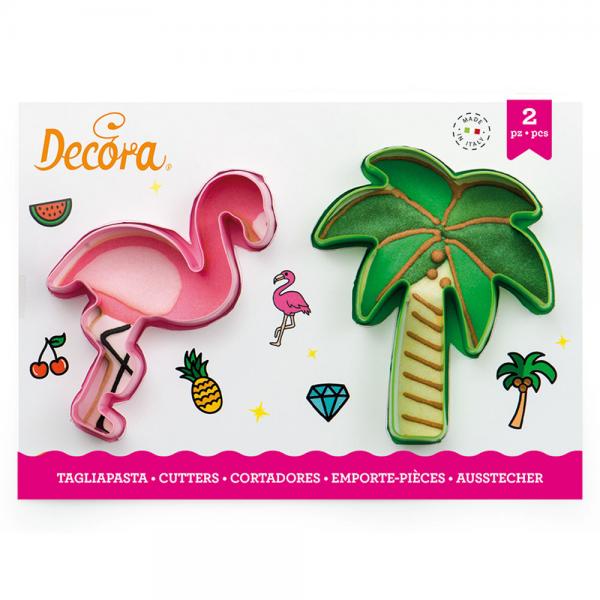 Flamingo og Palme Kakeformer