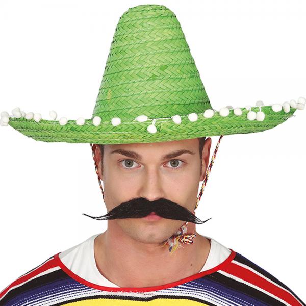 Meksikansk Sombrero Strhatt Grnn