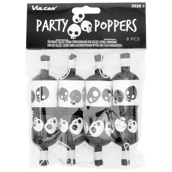 Party Poppers Ddningehoder 8-pakning