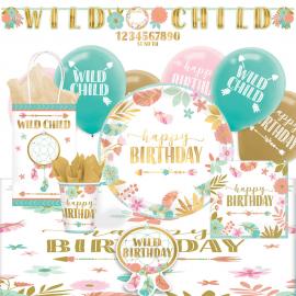 Boho Birthday Bursdagspakke Deluxe 8 Pers