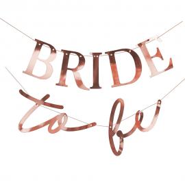 Bride To Be Banner Rosegull