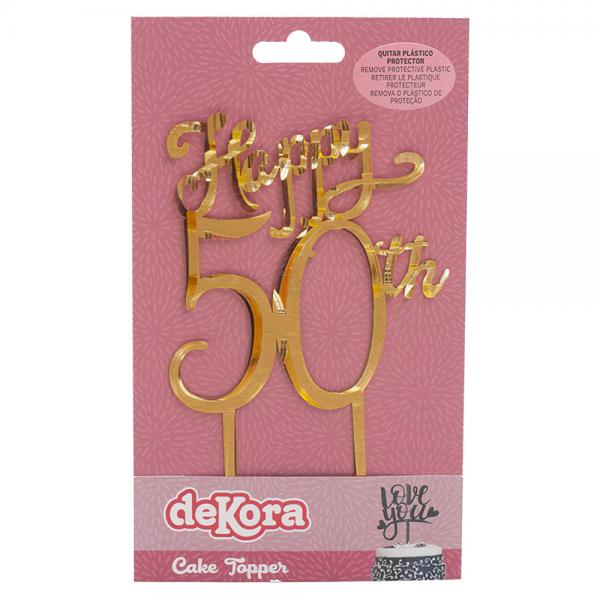 Happy 50th Kakepynt