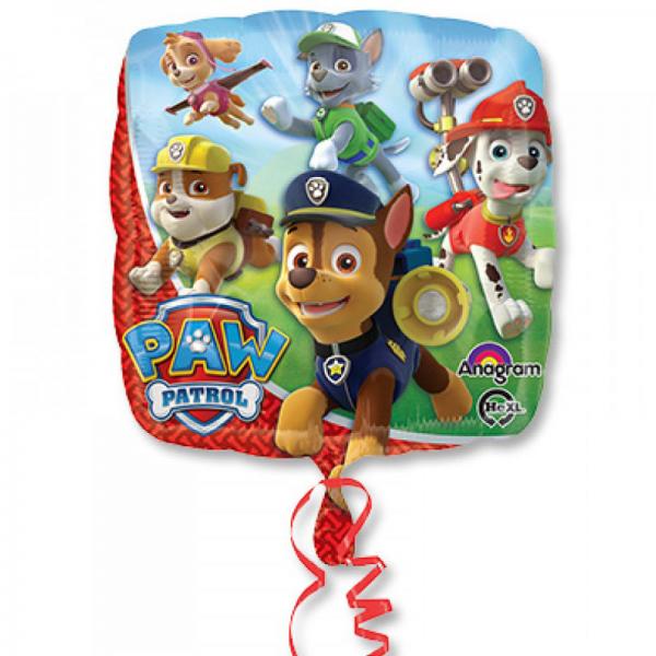 Paw Patrol Ballong Folie Firkantet