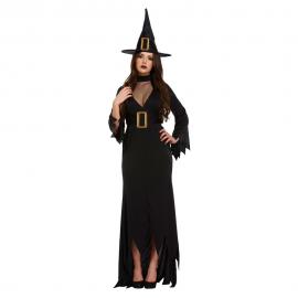 Black Witch Heks Kostyme Plus Size