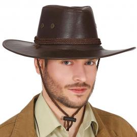 Cowboyhatt Mørkbrun