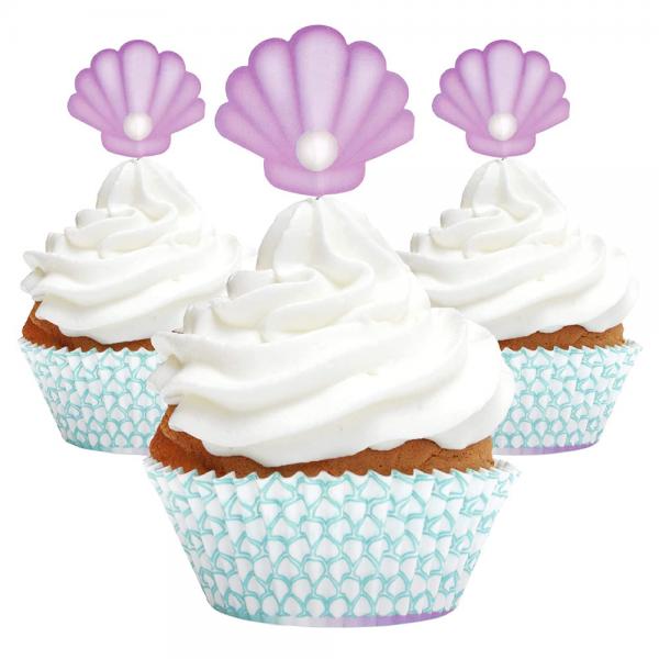 Muffinsformer & Toppers Mermaid