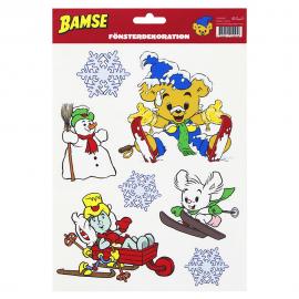 Bamse Vindusklistremerker Vinter