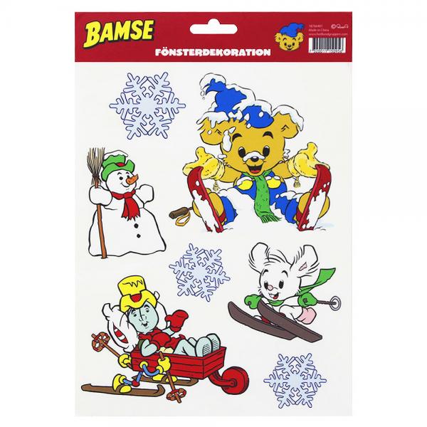 Bamse Vindusklistremerker Vinter