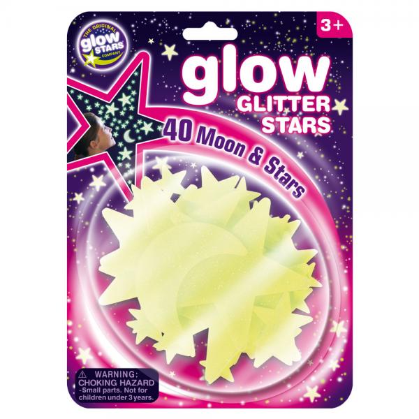 Glow In The Dark Stjerner Glitter