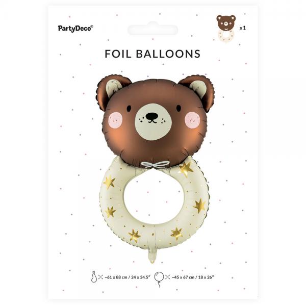 Folieballong Kosebamse Rasle