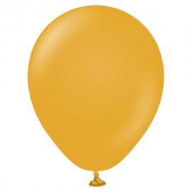 Sennepsgule Mini Ballonger Mustard 100-pakning