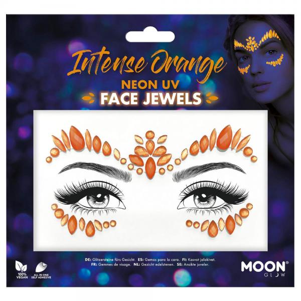 Intense Orange UV Face Jewels