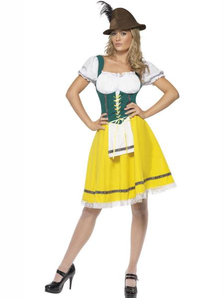 Oktoberfest Tyrolerkjole Kostyme