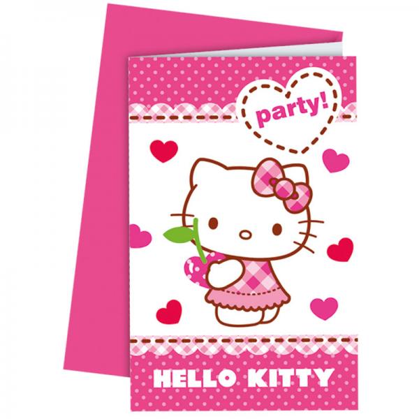 Hello Kitty Invitasjonskort