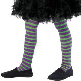 Wicked Witch Lilla & Grønne Tights Barn