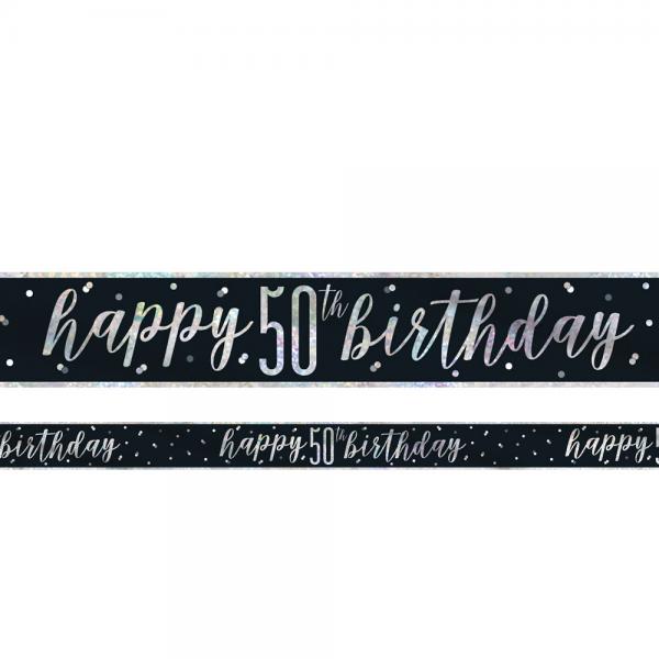 Happy 50th Birthday Banner