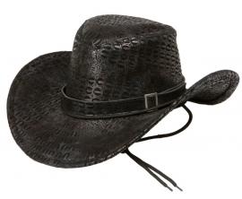 Svart Cowboyhatt