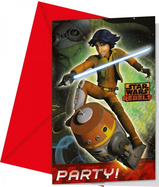 Star Wars Rebels Invitasjonskort