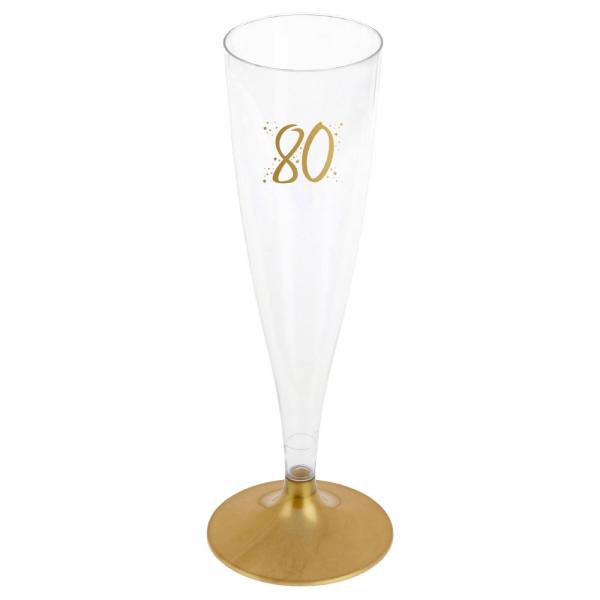 80-rs Champagneglass Flergangs Gull