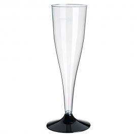 Champagneglass Transparent/Svart