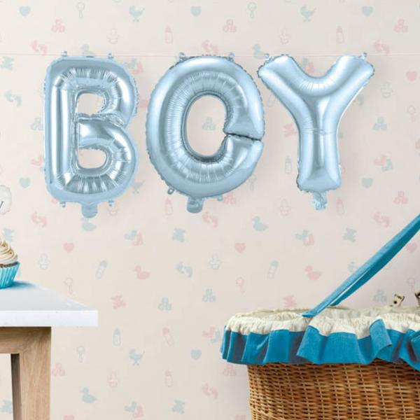 Baby Shower Boy Ballonger Folie