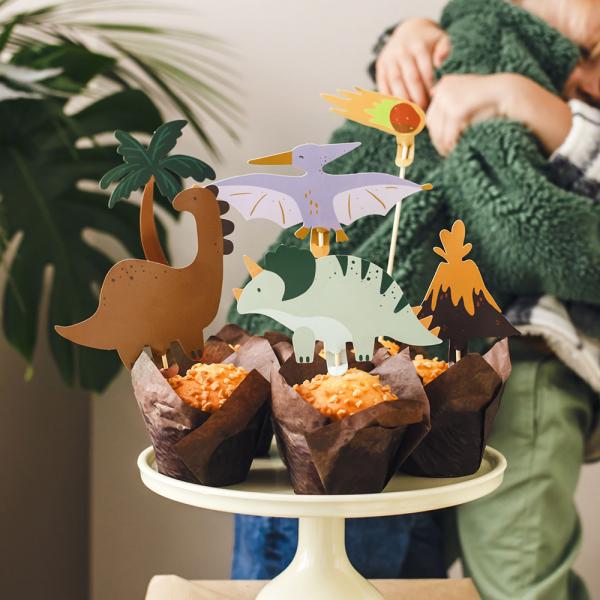 Cake Toppers Dinosaur 6-pakning