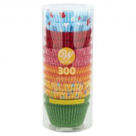 Muffinsformer Colorful 300-pakning