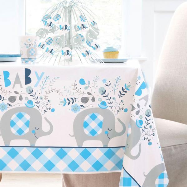 Babyshower Papptallerkener Elefant Bl