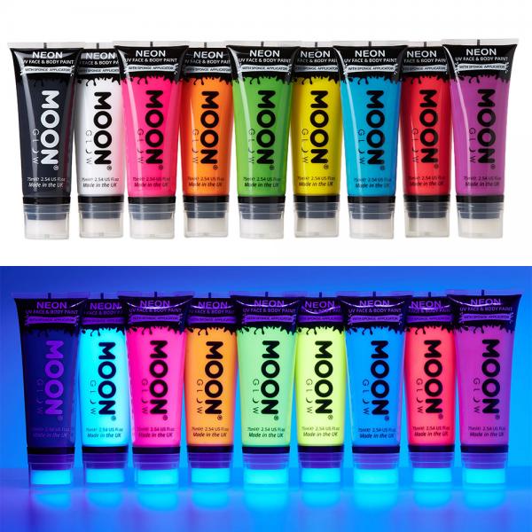 Moon Glow Neon UV Kropps- & Ansiktsfarge 75 ml