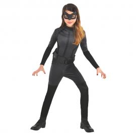 Catwoman Kostyme med Maske Barn 8-10 år