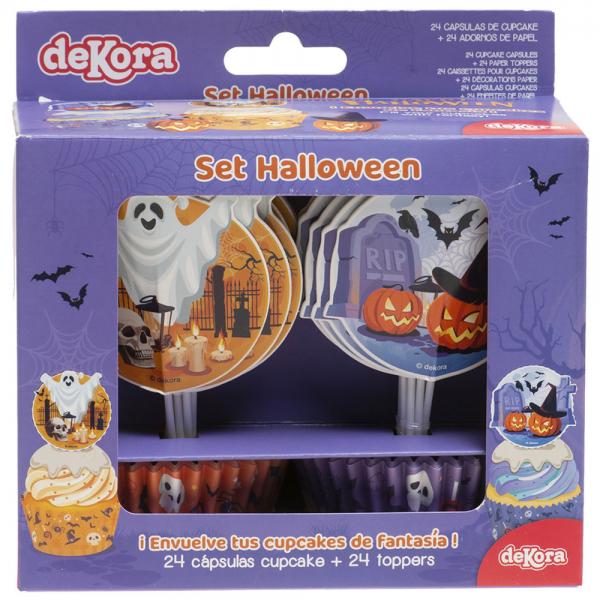 Halloween Cupcakes og Toppers Kit