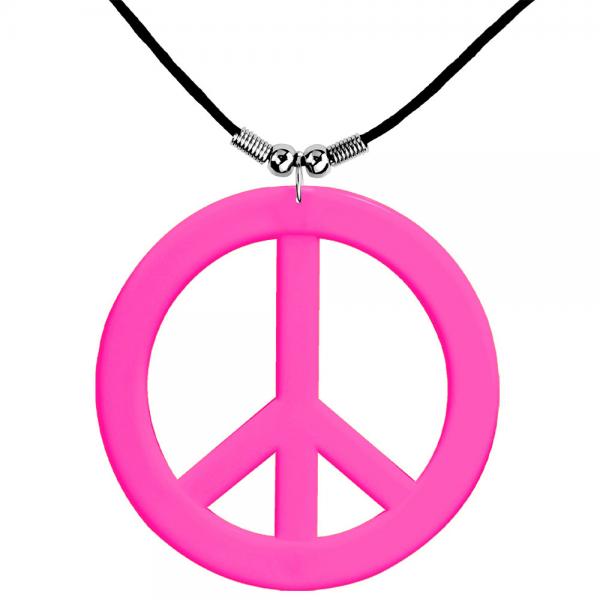 Neon Rosa Hippie Halskjede