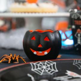 Halloweengresskar Lyslykt Liten Svart