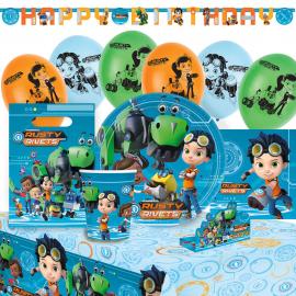 Rusty Rivets Bursdagspakke Deluxe 8 Pers