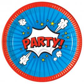 Boom Party Papptallerkener