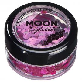 Moon Glitter Holografisk Chunky Glitter Rosa