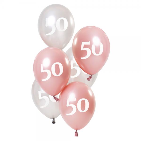 50-rs Ballonger Rosa & Slv