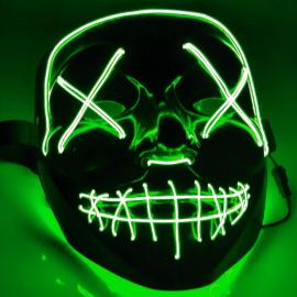 El Wire Purge LED Maske Grønn