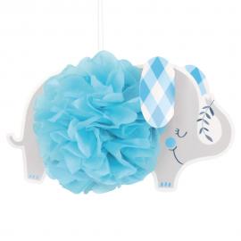 Babyshower Hengende Dekorasjoner Elefant Blå