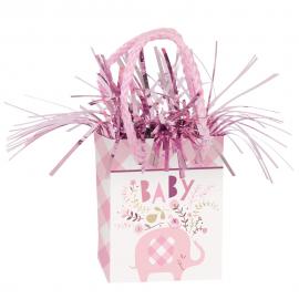 Babyshower Ballongvekt Elefant Rosa