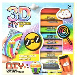 DIY 3D Stickers Kit Fargeblanding