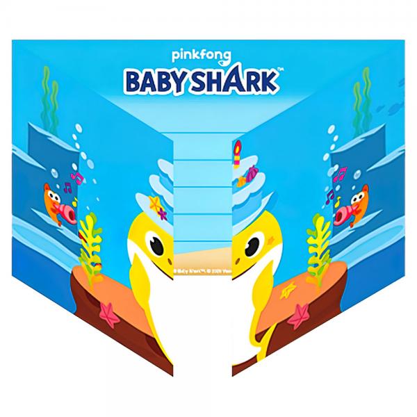 Invitasjonskort Baby Shark Party