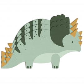 Engangsservietter Triceratops Grønn 12-pakning