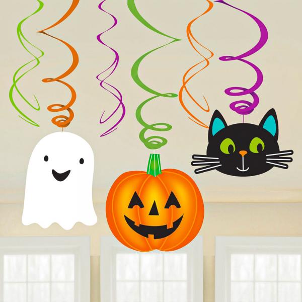 Halloween Friends Swirl Pynt