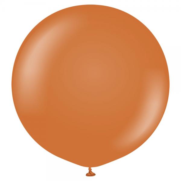 Lysbrune Gigantiske Latexballonger Caramel Brown 2-pakning