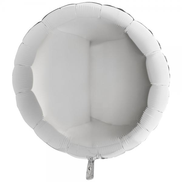 Folieballong Rund Slv XL