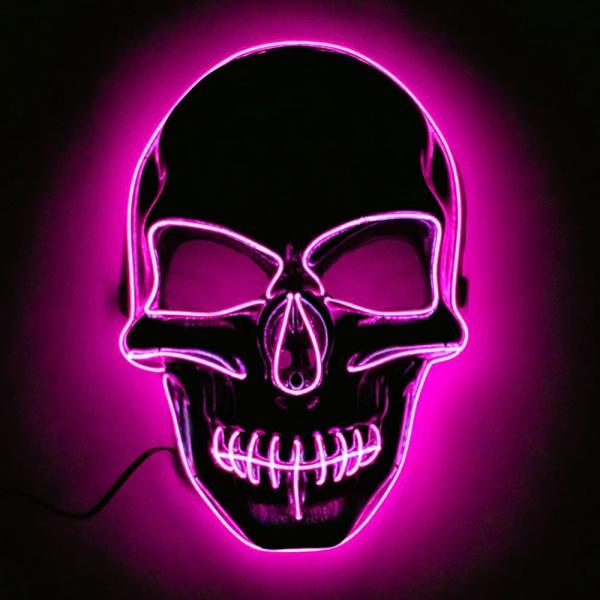 Ddningehode LED-Maske Rosa