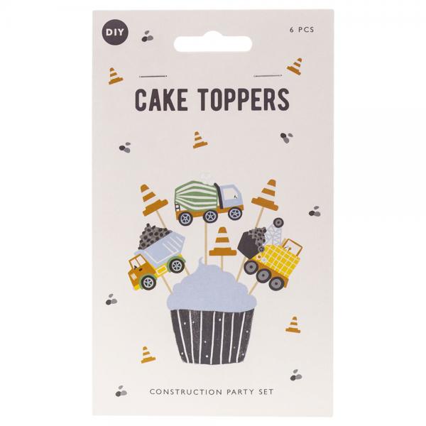 Cupcake Toppers Anleggsbiler