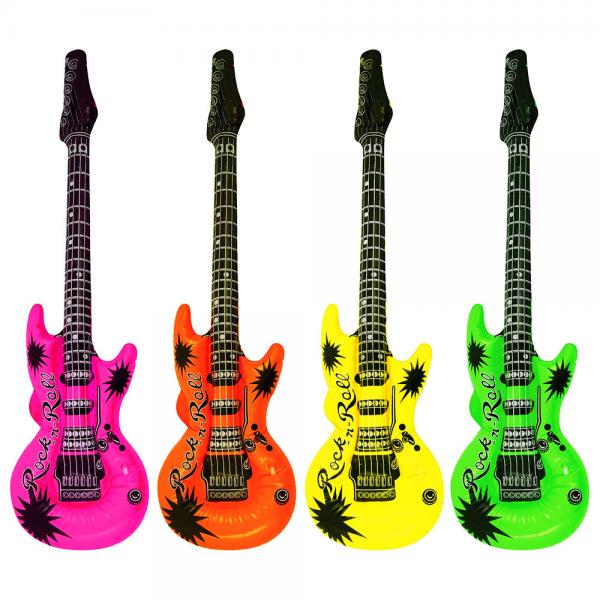 Oppblsbar Gitar Neonfarget